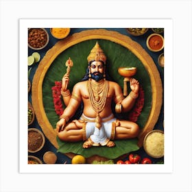 king mahabali illustration art 5 Art Print