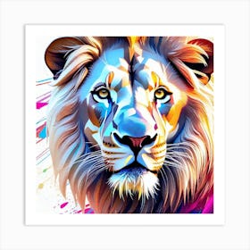 Lion Painting 93 Art Print