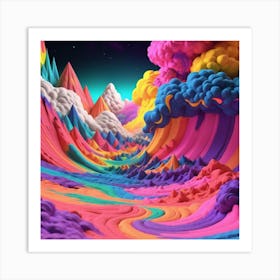 3d Art 9 Art Print