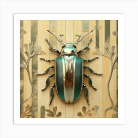 50s jewerly beetle photography Art Print