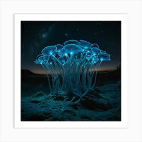 Fungus In The Night Sky Art Print