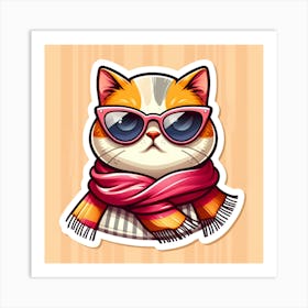 Cat In Sunglasses 1 Art Print