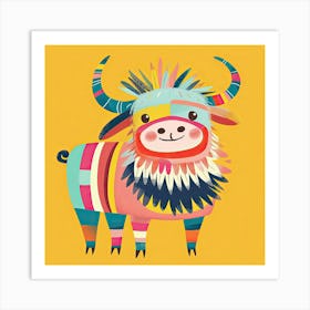 Charming Illustration Yak 2 Art Print