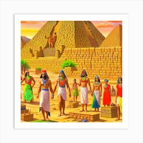 Egyptian Pyramids Art Print