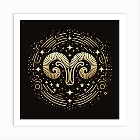 A Zodiac symbol, Aries 3 Art Print