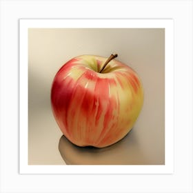 Red Apple Art Art Print