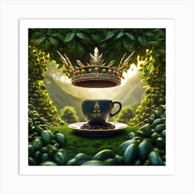 Coffee Cup In The Forest 2 Art Print