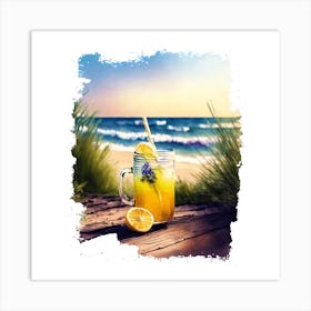 Lemonade On The Beach Art Print