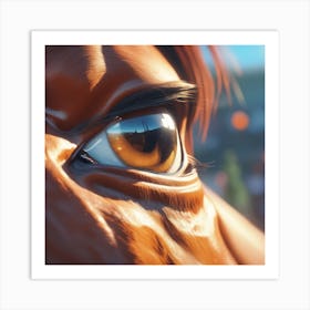 Eye Of A Horse 53 Art Print