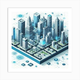 Futuristic Cityscape 29 Art Print