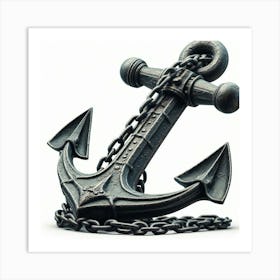 Old Ship Anchor 2 Nautical Art Print