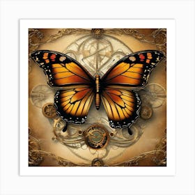 Steampunk Butterfly Art Print