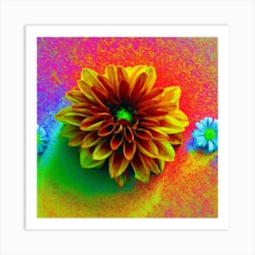 Dahlia Flower Art Print