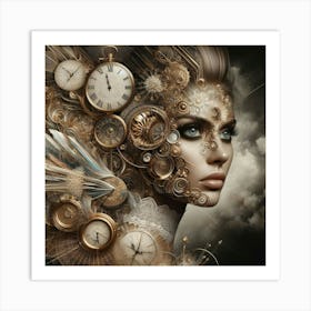 Clockwork Girl 1 Art Print