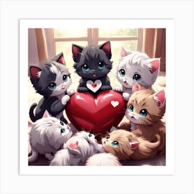 Cute Kittens 5 Art Print