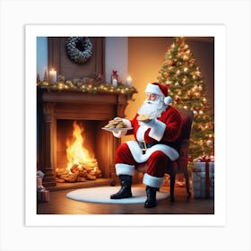 Christmas Santa 35 Art Print