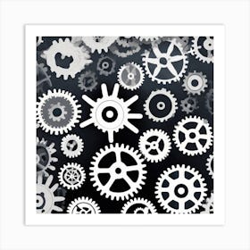 Cogs And Gears 7 Art Print