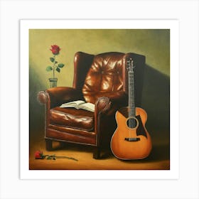 Acoustic Chair Art Print