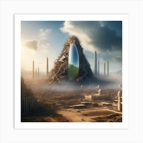 Alien City 4 Art Print