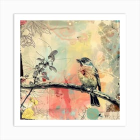 Bird On A Branch 1 Art Print