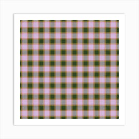 Plaid Fabric 51 Art Print