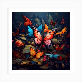 Butterflies Art Print