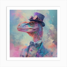 Steampunk Dinosaur Art Print