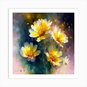 Yellow Cosmos Art Print