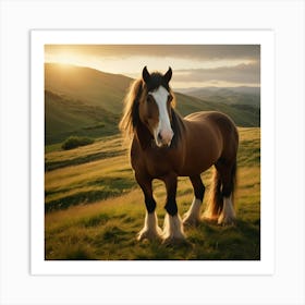 Clydesdale Horse 1 Art Print