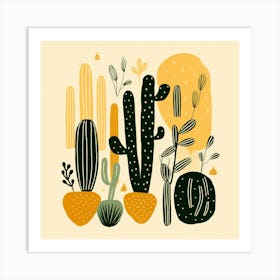 Cactus Illustration 8 Art Print