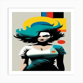 Comic Book Girl Art Print