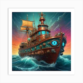 Tortuga Pirate Ship Art Print