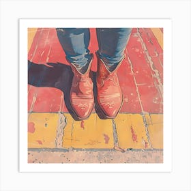 Cowboy Boots 3 Art Print