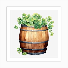 Barrel Of Shamrocks (8) Art Print