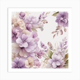 Lilac flowers Art Print