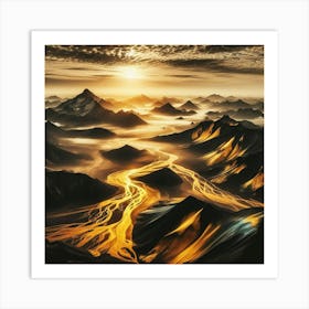 Iceland Landscape Art Print