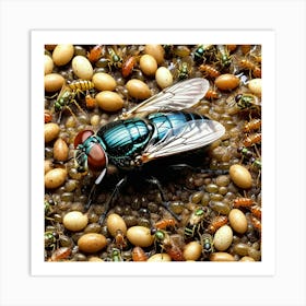 Flies And Insects Art Print