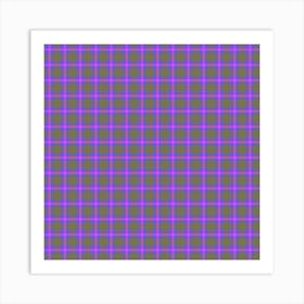 Purple Checkerboard Art Print