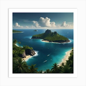 Default Create A Unique Of Ocean Island 3 Art Print