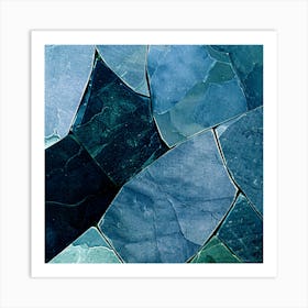 Blue Tiles Art Print