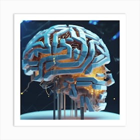 Artificial Brain 52 Art Print