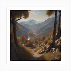 Valley Of The Shadows Art Print