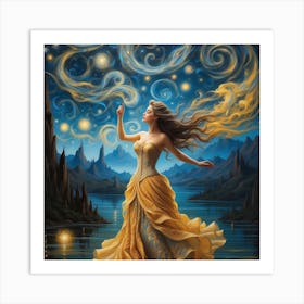 Beautiful women Art Print