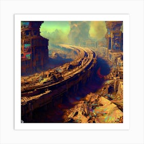 City In The Future Art Print