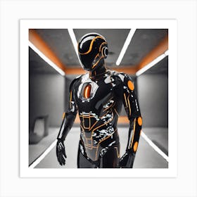 Futuristic Robot 47 Art Print