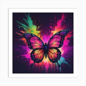 Butterfly Painting 261 Art Print