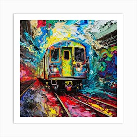 Train On The Tracks 2 Art Print