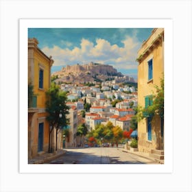 Athens Cityscape Art Print