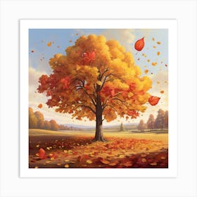 Autumn Tree Art Print