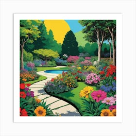 Garden Path 12 Art Print